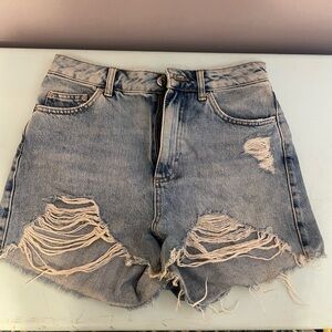 Topshop “mom” Jean shorts